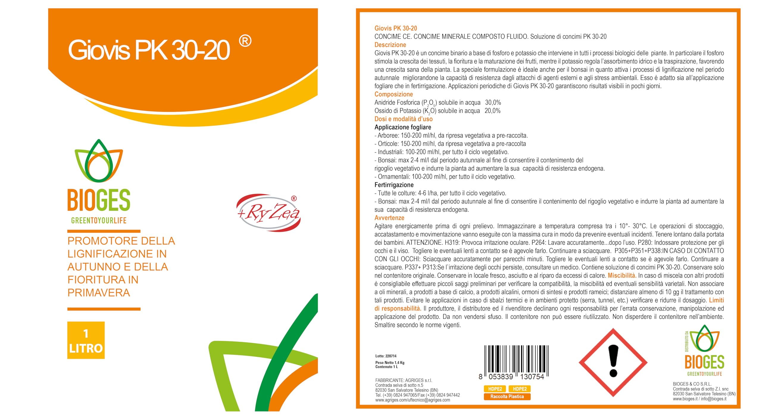 Bio Complet Plus 1 LT - Bioattivatore Per Piante Con Acidi Umici E Fulvici, Per Bonsai - Foto 8