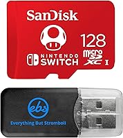 Vista 1 de SanDisk - Tarjeta micro SD Nintendo Switch de 128 GB para Switch, Switch OLED y Switch Lite tarjeta de memoria de 128 GB de alta velocidad