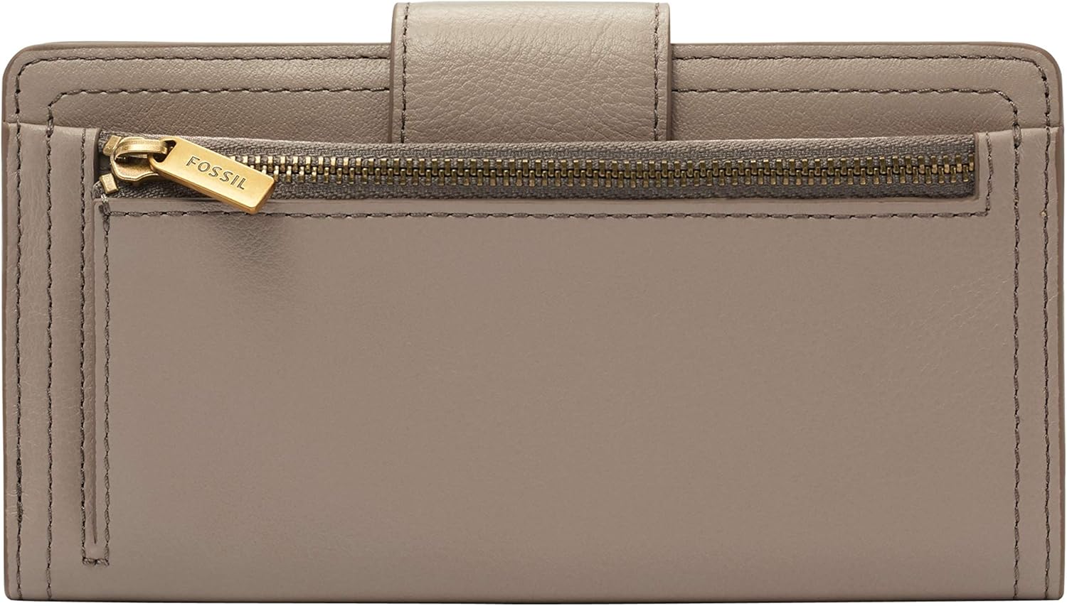 Fossil Women's Logan Leather RFID-Blocking Tab Clutch Wallet : Clothing, Shoes & Jewelry