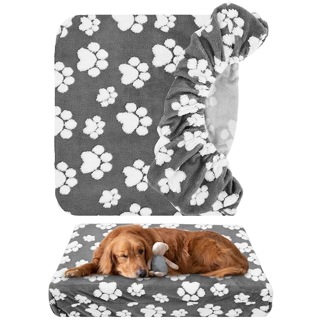 Deuson Fundas para camas de perros, funda de repuesto para cama de perro, impermeable