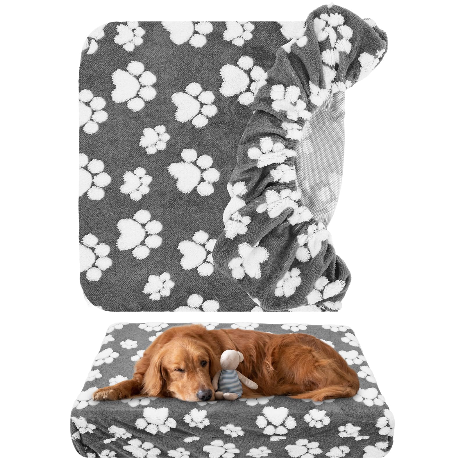 Deuson Bezge fr Hundebetten,Bezug Hundebett,Hundebett Bezug  Ersatz,Wasserdichter,Weicher Baumwollsamt fr Hundekissen,Waschbar(XL112x89x20  cm) : Amazon.de: Haustier