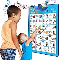 Vista 1 de Just Smarty Tabla de pared del alfabeto para niños pequeños de 1 a 3 Juguete de aprendizaje de ABC y 123 para niños Regalo educativo para bebés