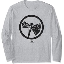 Marvel Thor Love and Thunder Stormbreaker Simple Crest Long Sleeve T-Shirt