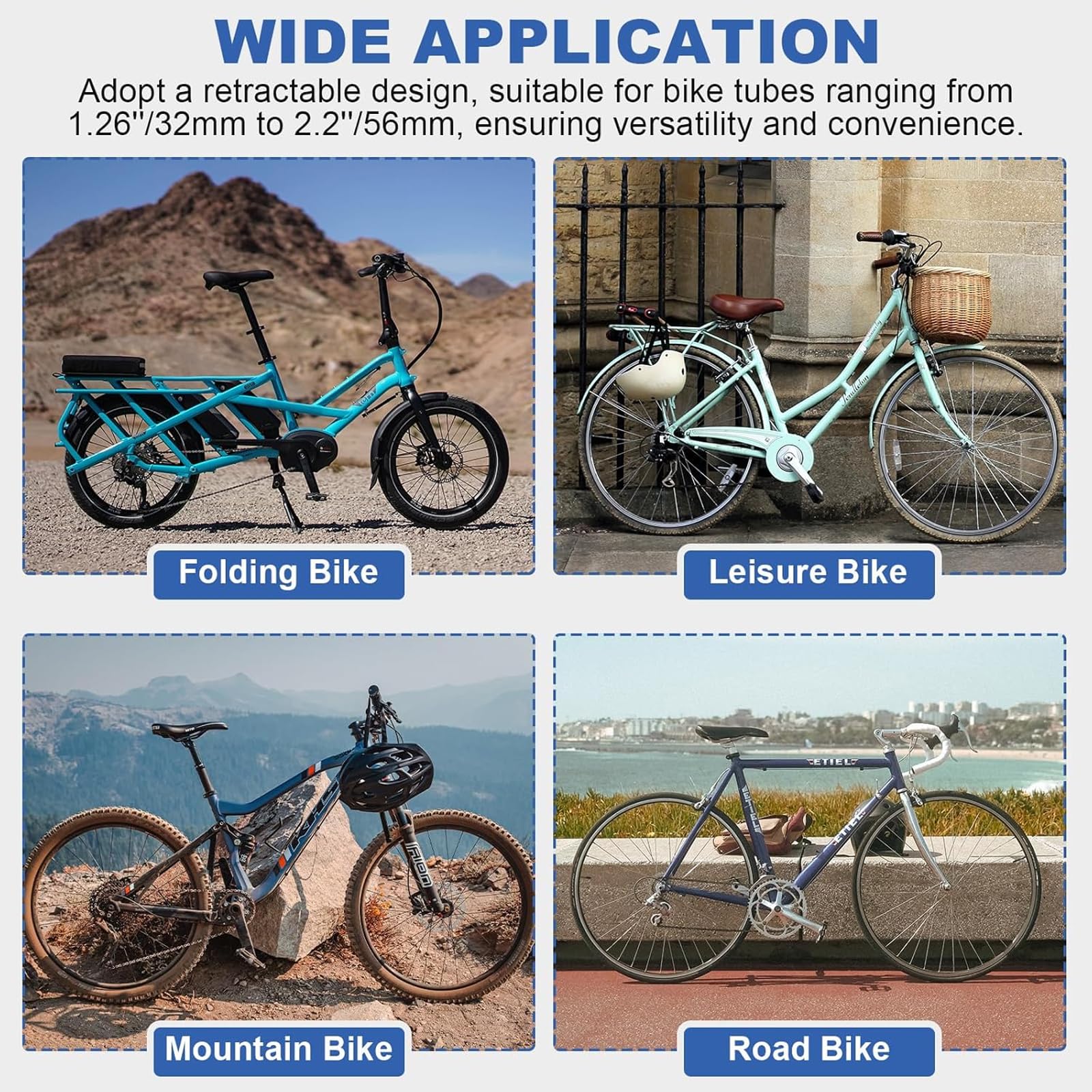 Support de réparation mural pour vélo avec pince réglable et hauteur pour vélo de route, VTT – Idéal pour la maison, le garage et l'atelier