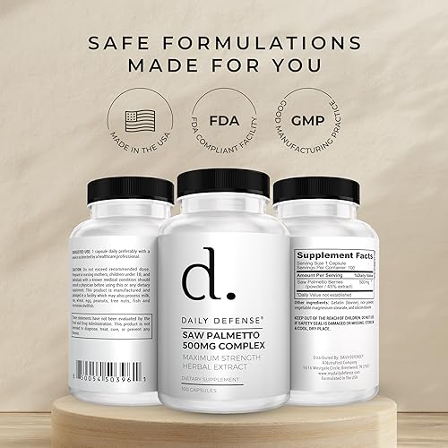 Miniatura 6 de Saw Palmetto Suplemento para la salud de la próstata  Crecimiento del cabello para hombres y mujeres  Apoyo para ayudar a mantener la frecuencia