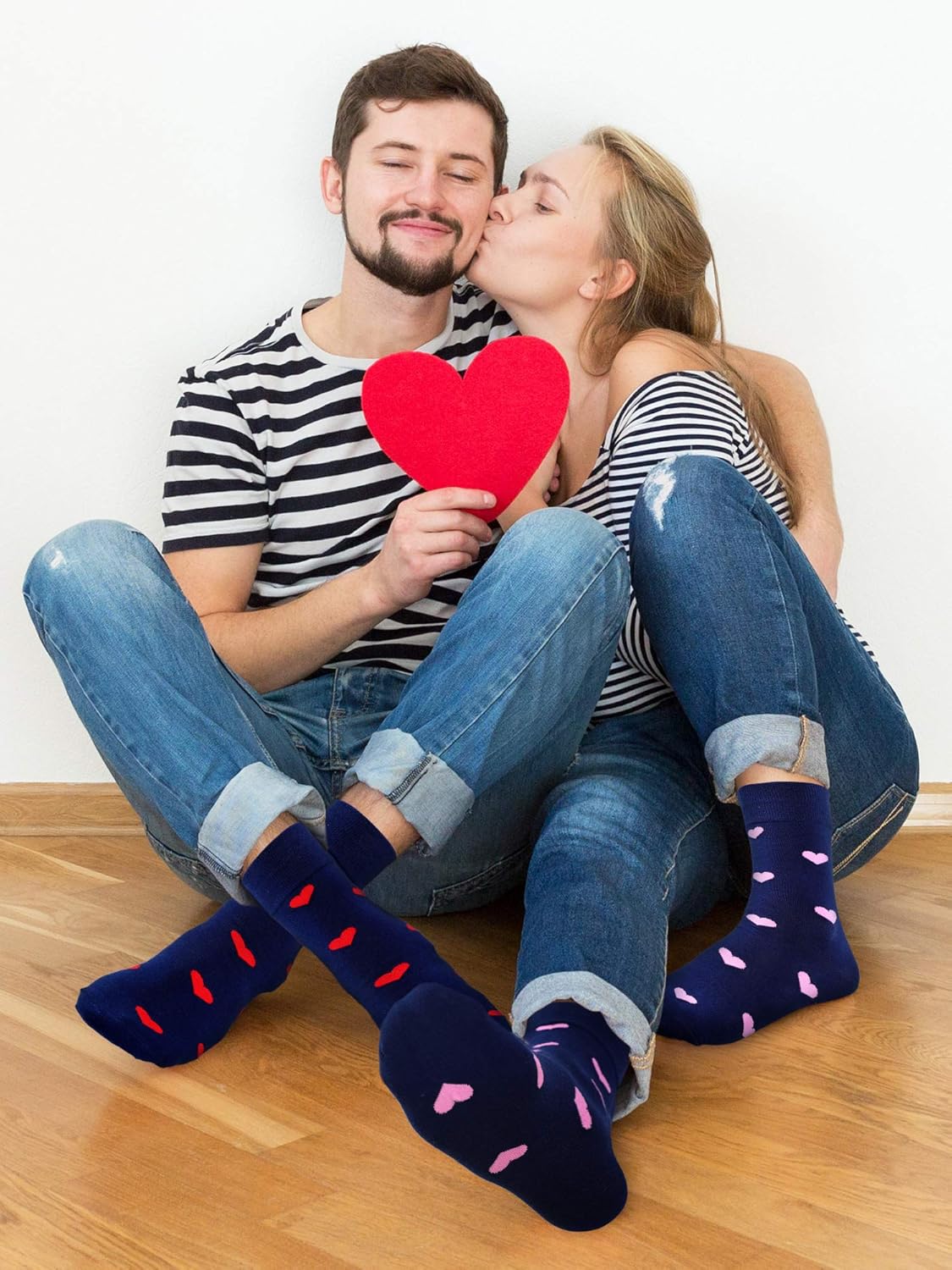 Syhood 2 Pairs Valentines Day Socks for Men Women Gifts Galentine's Cotton Socks for Birthday Basket Stuffers - Image 5