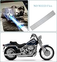 Vista 3 de Varilla de soldadura de aluminio 1/16 para antorcha de propano, varillas de soldadura de aluminio con núcleo de fundente, sin necesidad de flujo