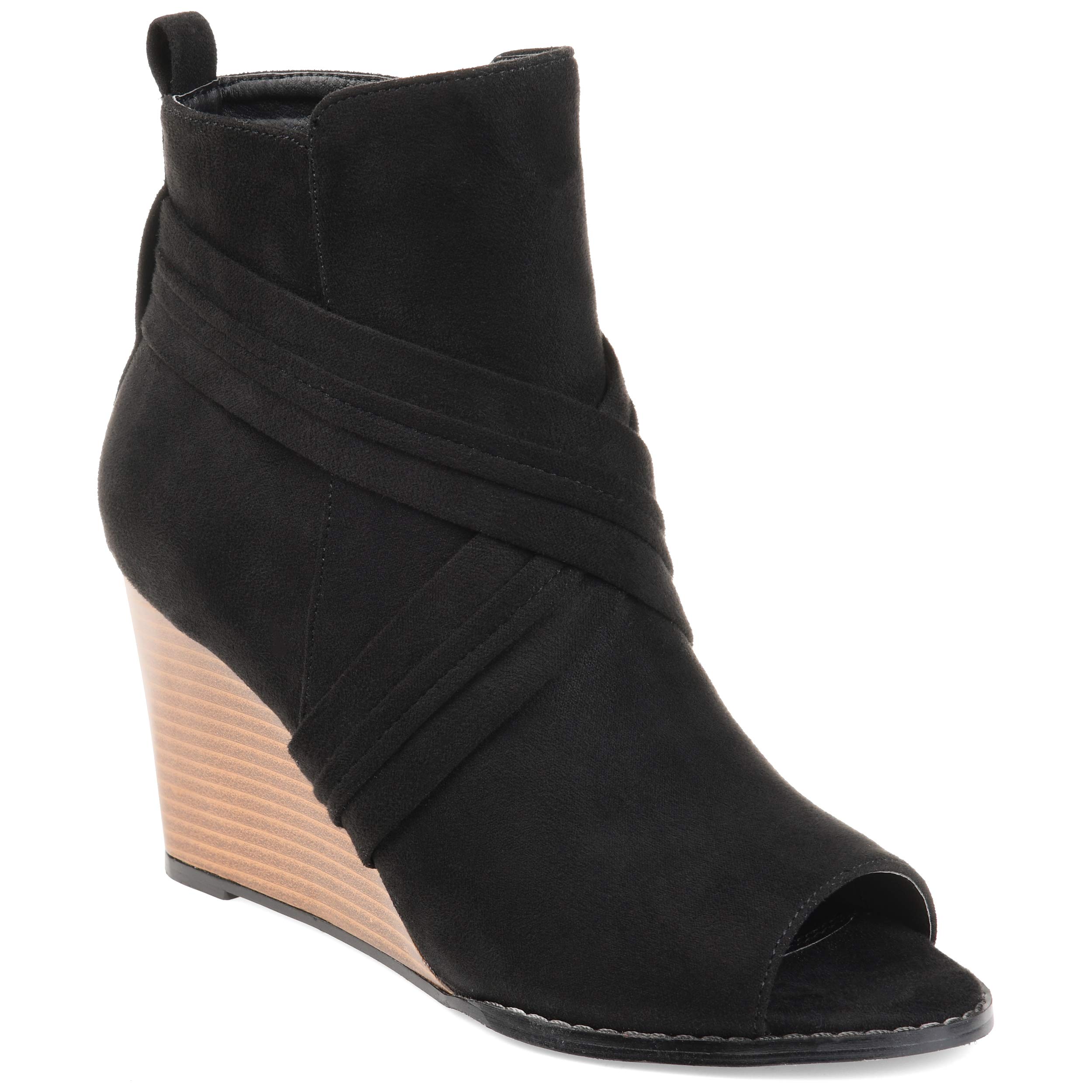 Journee Collection Womens Sabeena Bootie Black, 9.5 Regular US
