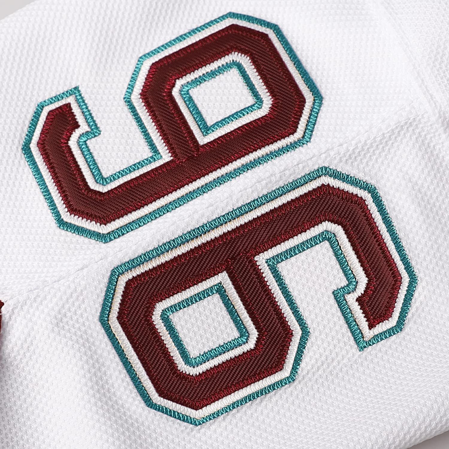 Men Mighty Ducks 33 Greg Goldberg 96 Charlie Conway 99 Adam Banks Camisetas de Hockey sobre Hielo Cosidas - - Large