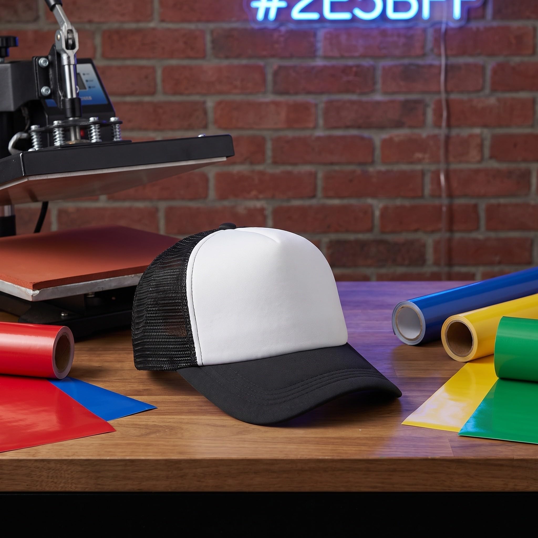INOOMP Cappellino da Baseball Vuoto, 12 Pezzi, Sublimazione, Rete