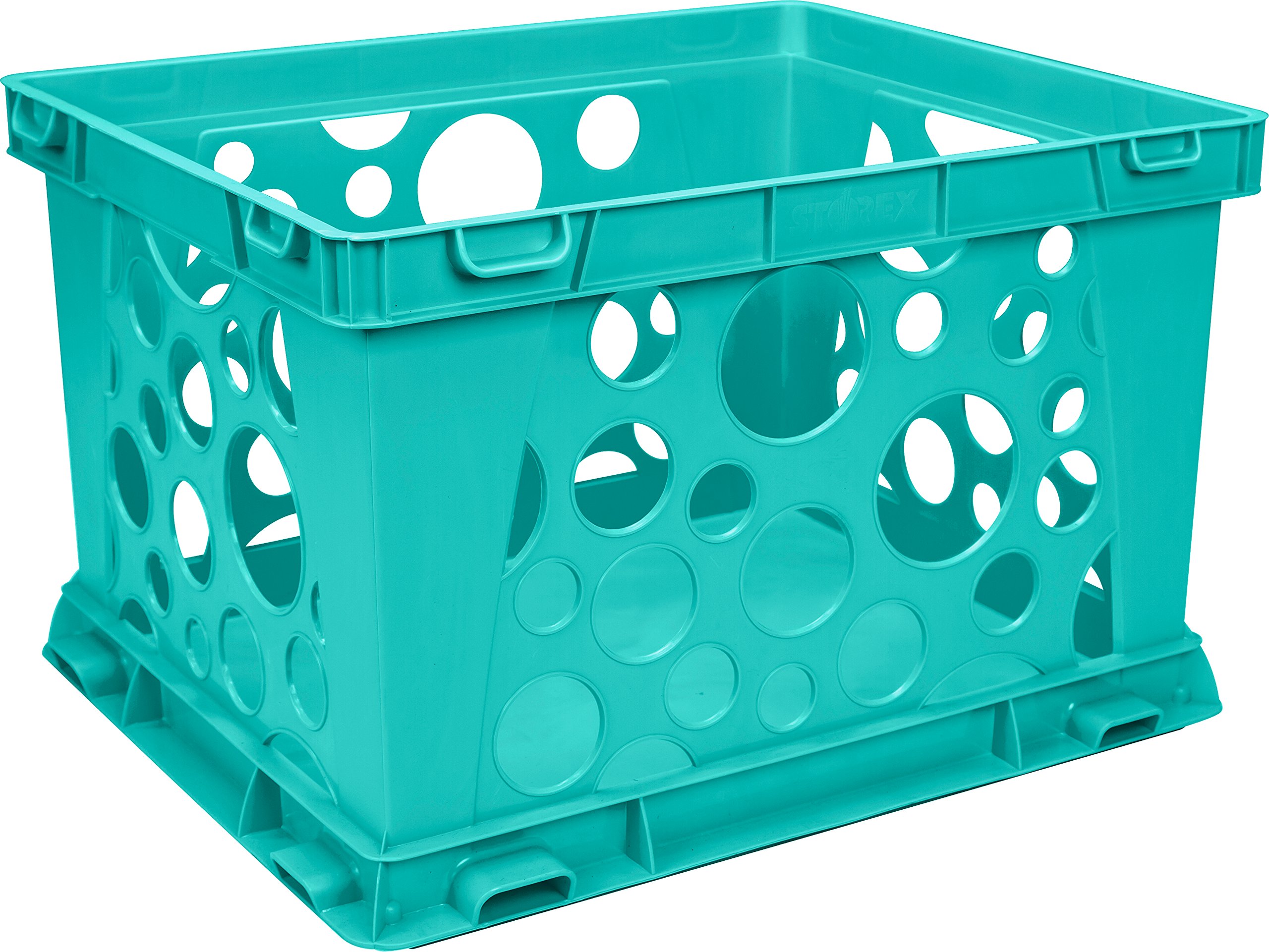 Storex Industries Large File Crate, Multi-Colour, 43.18 x 35.56 x 26.67 cm