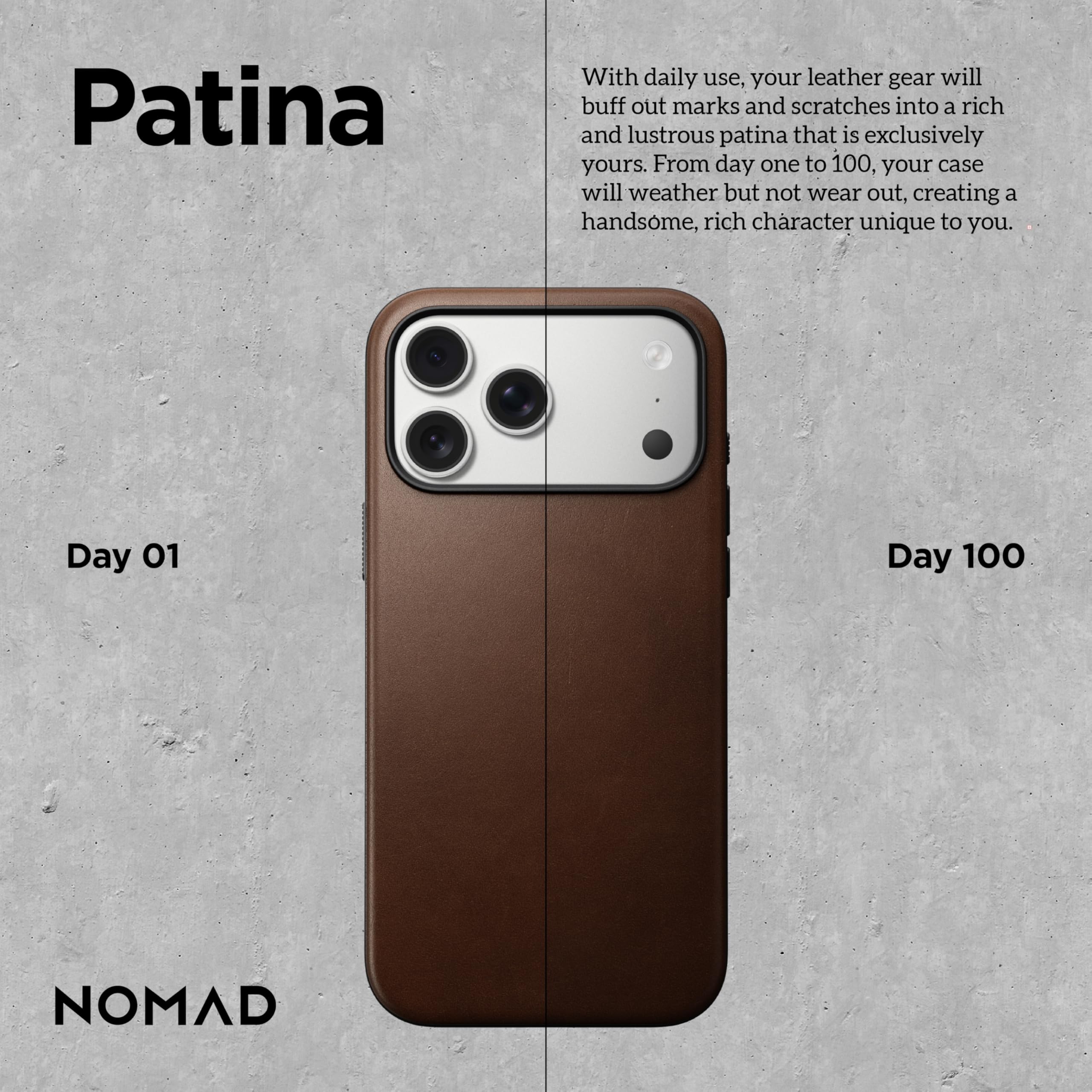 Amazon.com: NOMAD Modern Leather Case Brown Compatible with iPhone