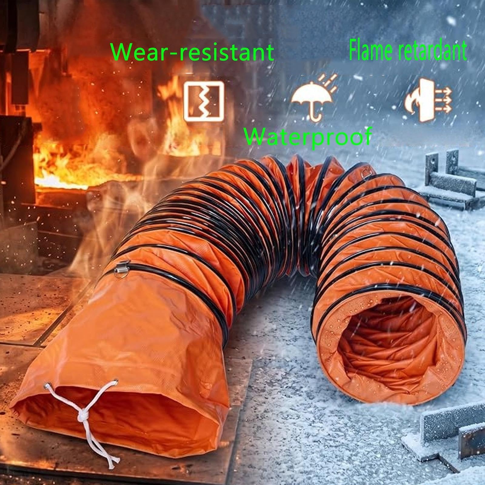 Elastyczne przewody, ognioodporne do wysokich temperatur, ze wzmocnieniem
