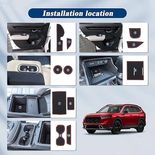 Vista 85 de BIBIBO Alfombrillas con ranura para puerta de automóvil Accord 2023 2023 2024, almohadillas de ranura para puerta de Honda Accord 2023 2024