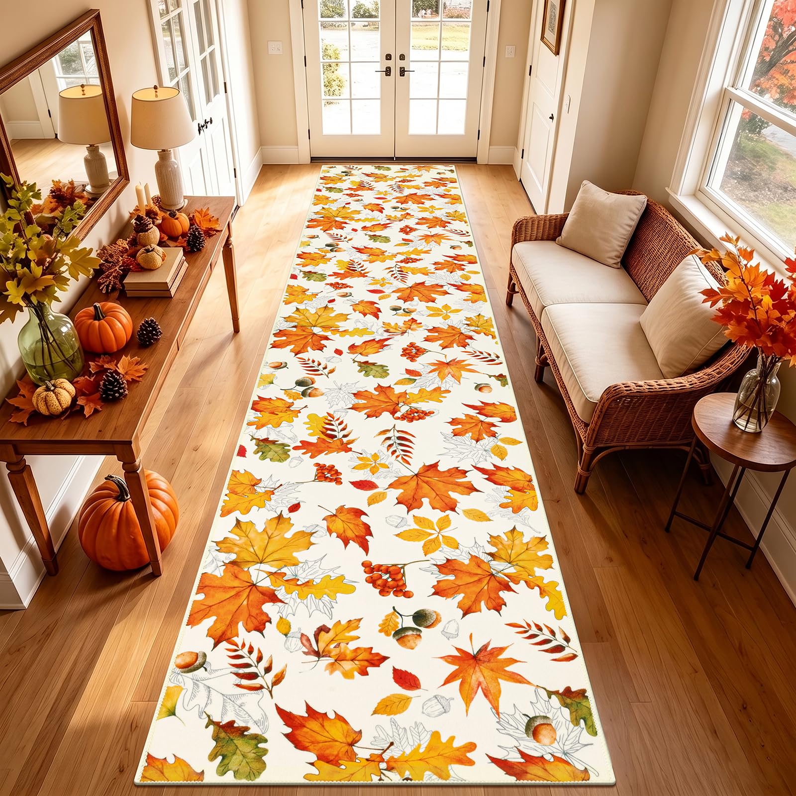 SHACOS Fall Runner Rug for Hallway 2x10ft