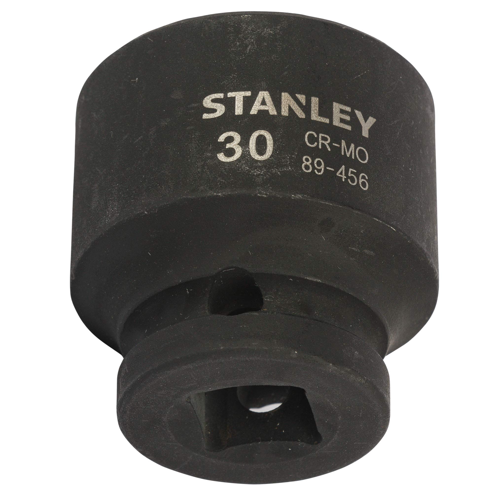 STANLEY STMT89456-8B Chrome-Molybdenum Steel 6 Point Impact Socket 1/2 inch 30 mm(Black) 1