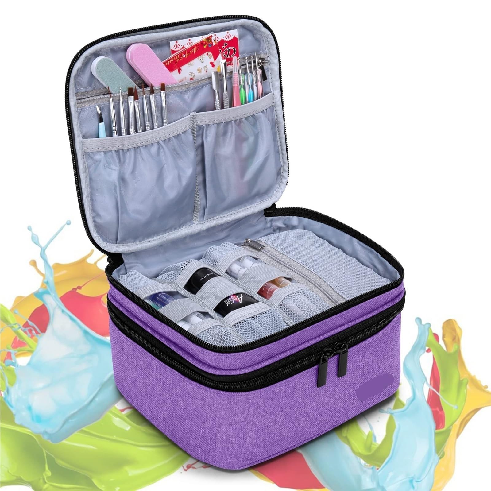 Lakiery Paznokci Etui Na 30 Butelek Lakieru Do Paznokci Zestawu Manicure Organizer Zaopatrzenie