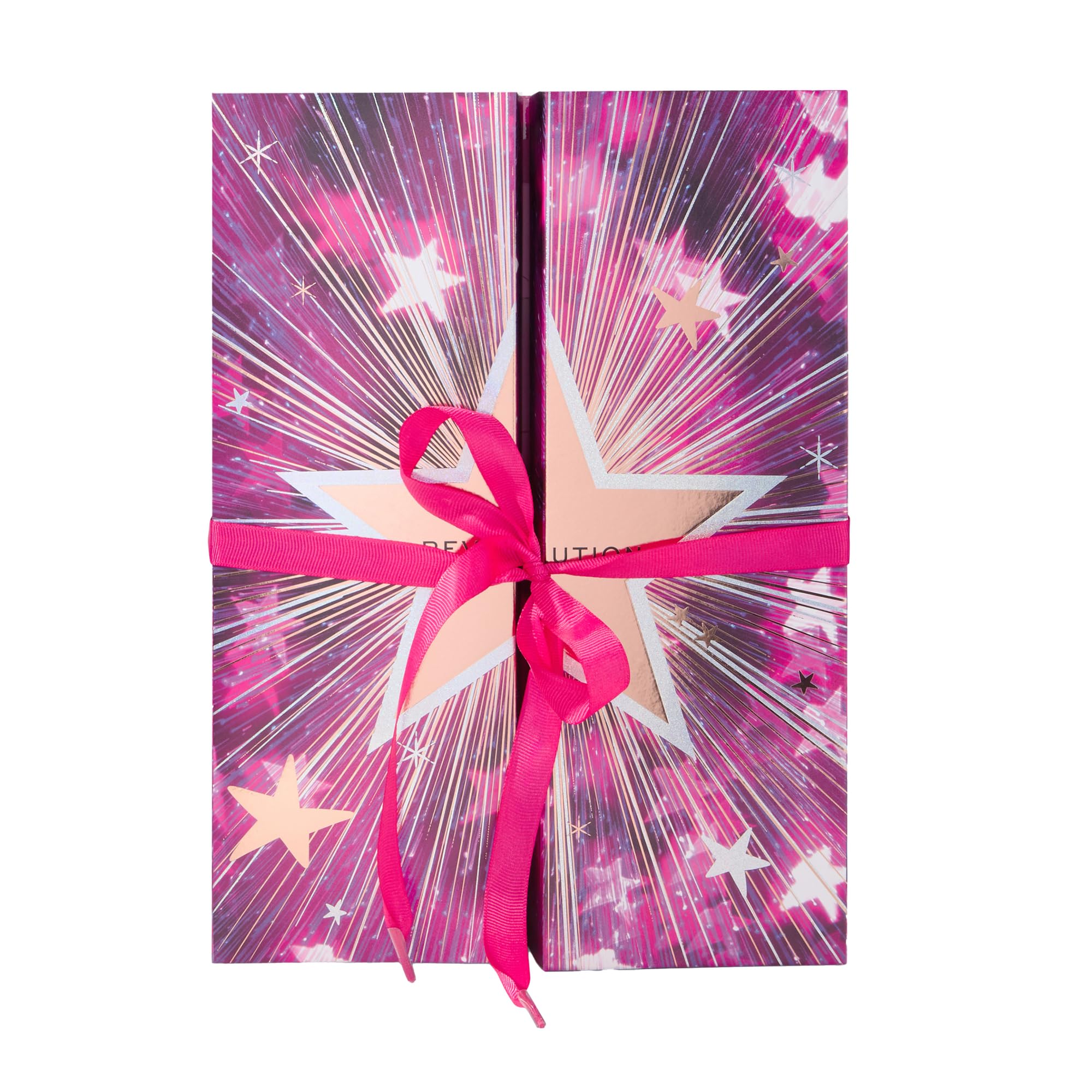 Revolution Makeup Advent Calendar 2025, 24 prodotti essenziali, cofanetto regalo con gloss, illuminante, blush, pennelli e mascara, Vegan & Cruelty-Free