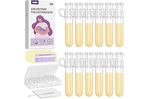 nuliie Breast Milk Saver with Clothe Wipe, Storage Case, Cleaning Brush