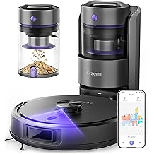 Robot Vacuum and Mop, Upgraded Bagless Robot Vacuum Cleaner with Self-Emptying, 6000Pa Robotic Vacuum with LiDAR Navigation, Smart Mapping, Schedule, App/Alexa Control for Carpet/Pet Hair, Q20 Ultra