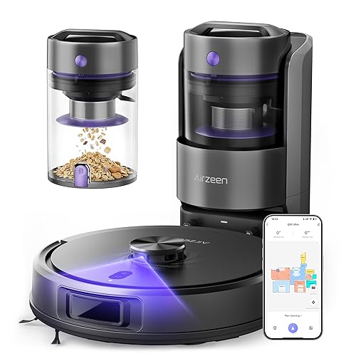 Robot Vacuum and Mop, Upgraded Bagless Robot Vacuum Cleaner with