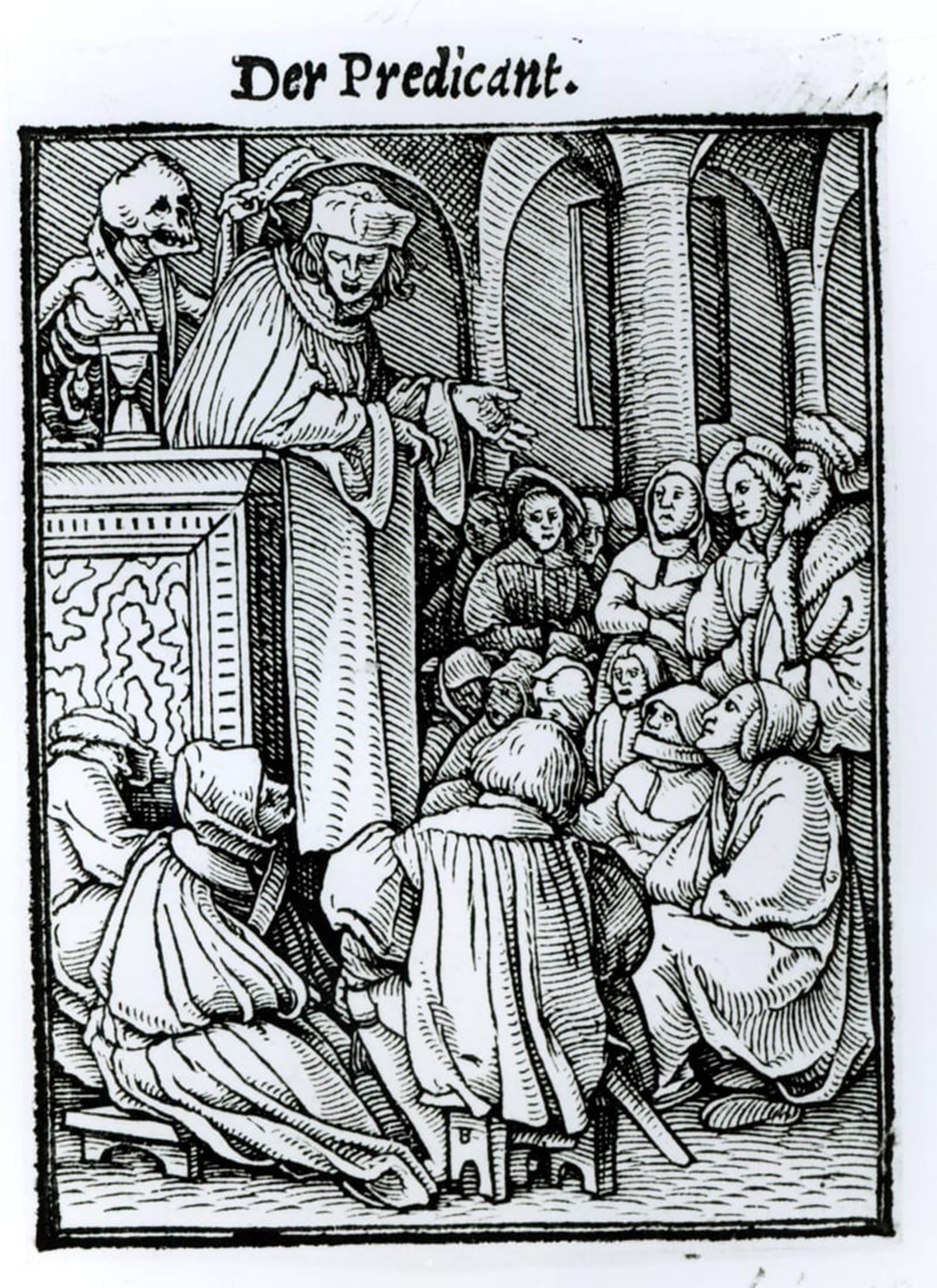 Prints toile peinture murale la mort et le prédicateur - 5