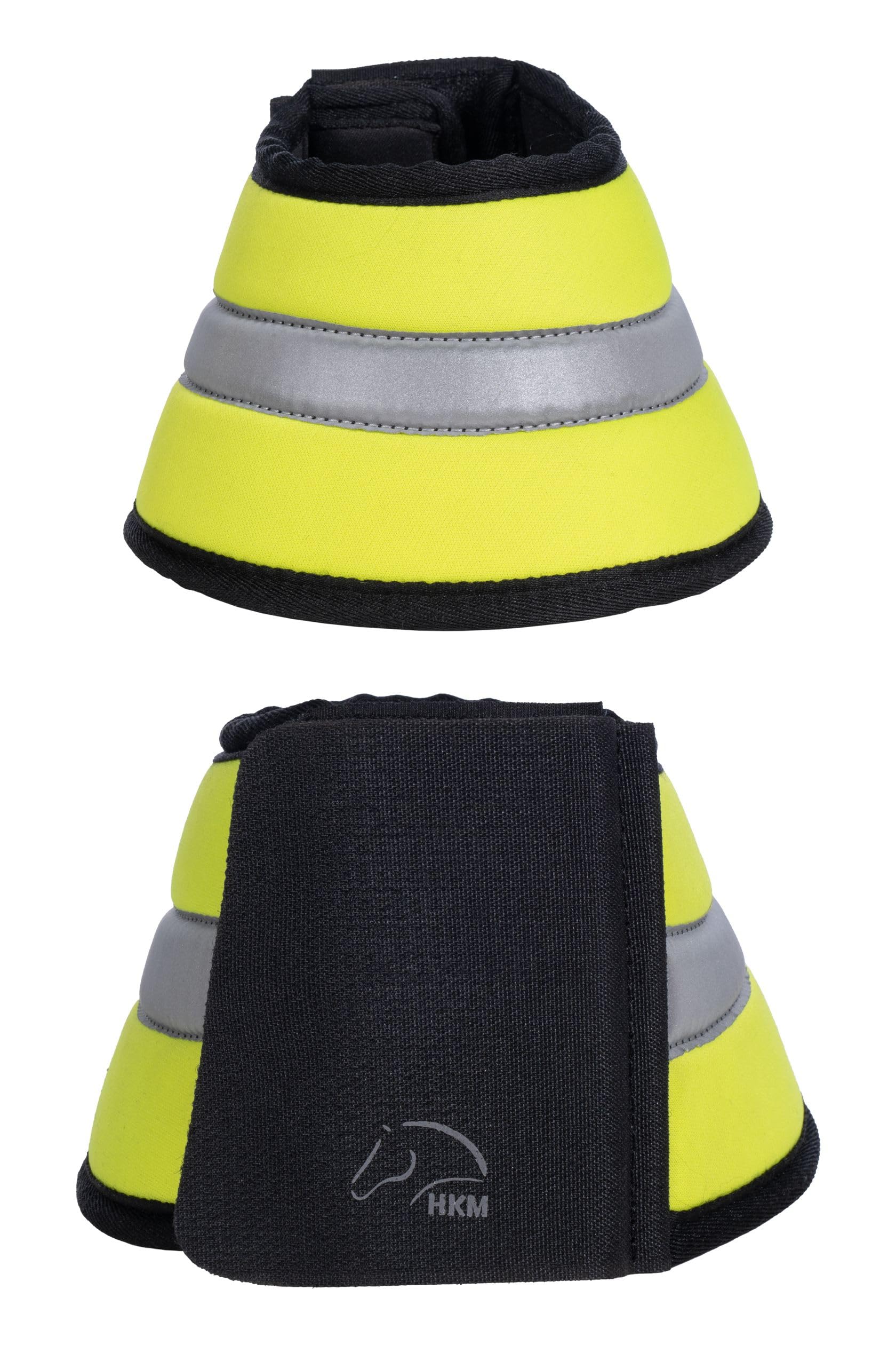 Campanas hkm reflective gelb vollblut protectoras de cascos 2