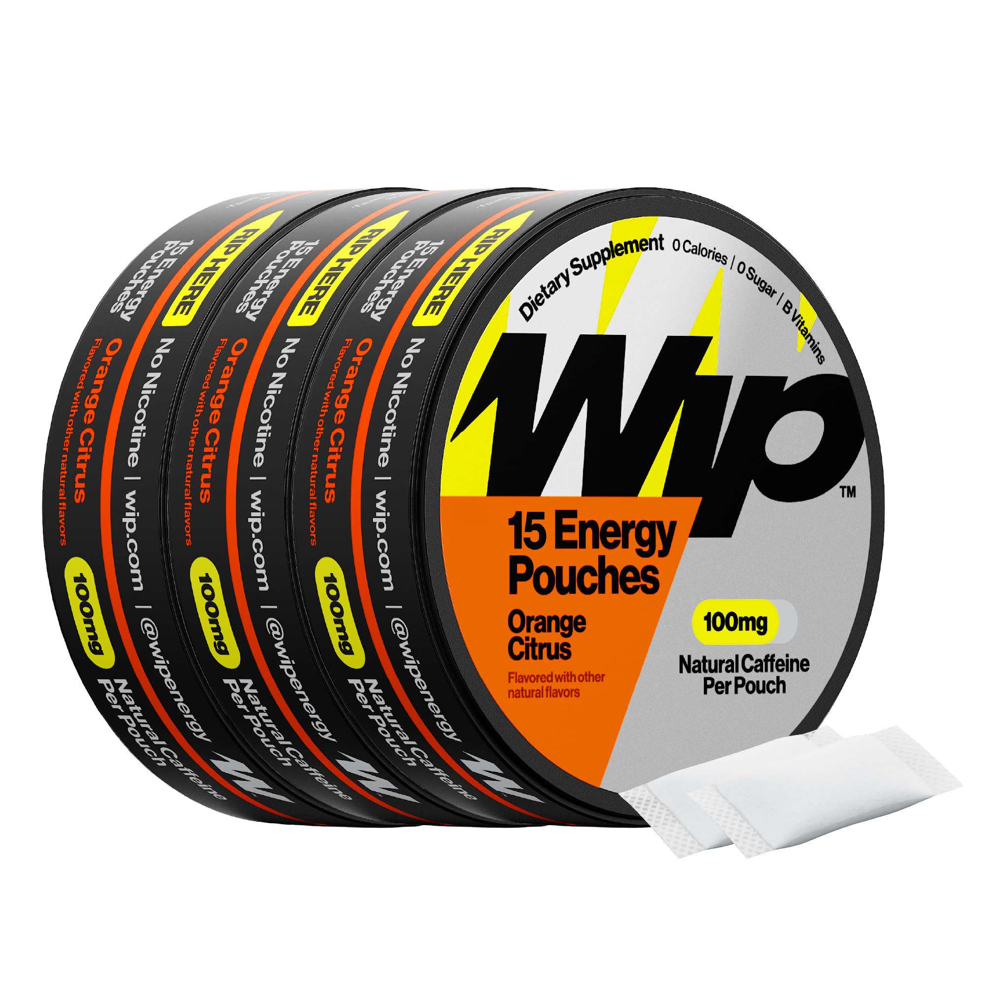 Amazon.com: Wip Energy Pouches | 100mg Natural Caffeine | Vitamins