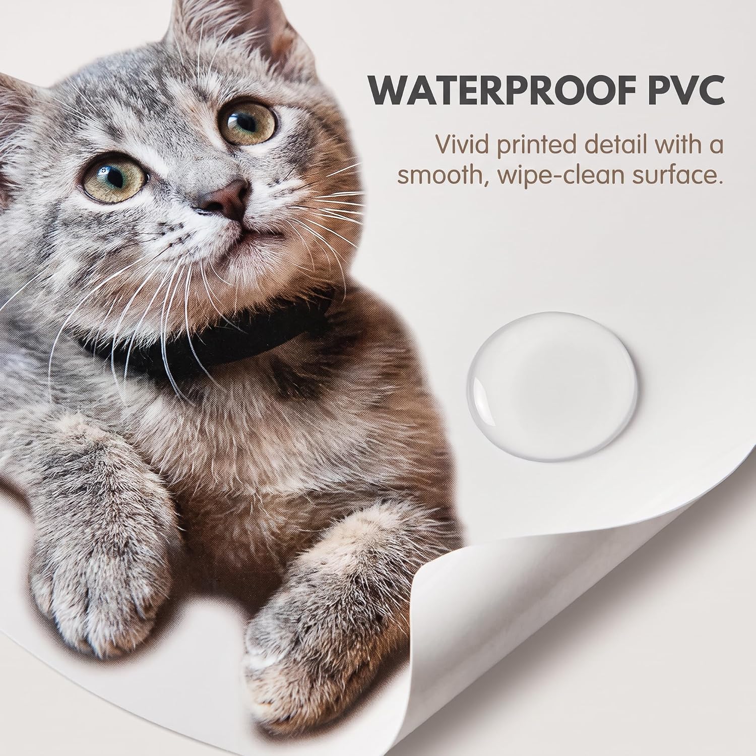 Cartoon Toilet Seat Lid Sticker Cute Cat Waterproof Self-Adhesive Removable Toilet Lid Decal Bathroom Decoration Toilet Lid and Tank Covers Bathroom Accessories(30cm)