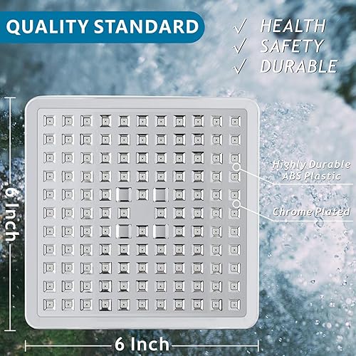 Miniatura 9 de Voolan Cabezal de ducha filtrado, filtro de ducha de lluvia de lujo de 20 etapas para agua dura para eliminar el cloro y sustancias nocivas, cabezal