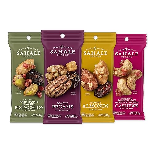 Sahale Snacks - Paquete variedad de mezcla de frutos secos glaseados 15 onzas paquete de 12 Sahale Snacks - Paquete variedad de mezcla de frutos secos glaseados 15 onzas paquete de 12