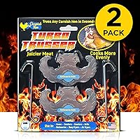 Vista 2 de for Cornish Hen I Cooks Evenly & Makes Meat Juicier I Easy-to-Use Stainless Steel & Dishwasher Safe I for Ovens, Smokers, Roasters, Grills