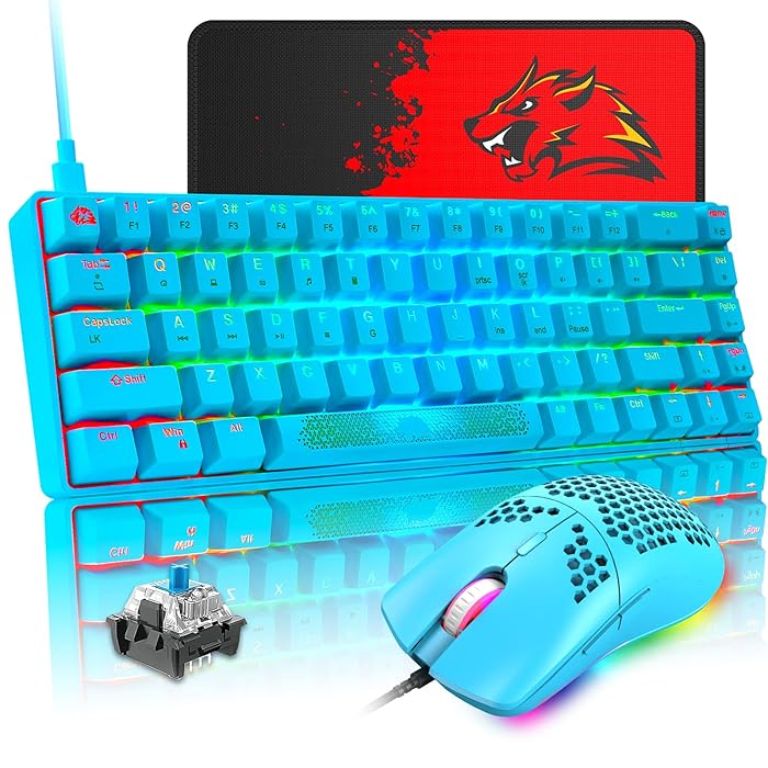 Buy 60 Mechanical Gaming Keyboard and Mouse Combo RGB Backlight