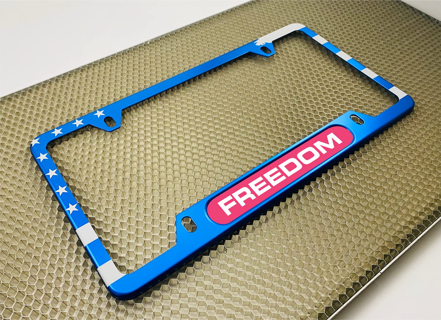 USA Patriotic | American Flag Custom Personalized Anodized Aluminum Thin Top | - Picture 40 of 133