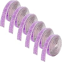 Vista 15 de 6 rollos de cinta autoadhesiva con diamantes de imitación de diamantes de imitación, cinta adhesiva para manualidades con diamantes de imitación