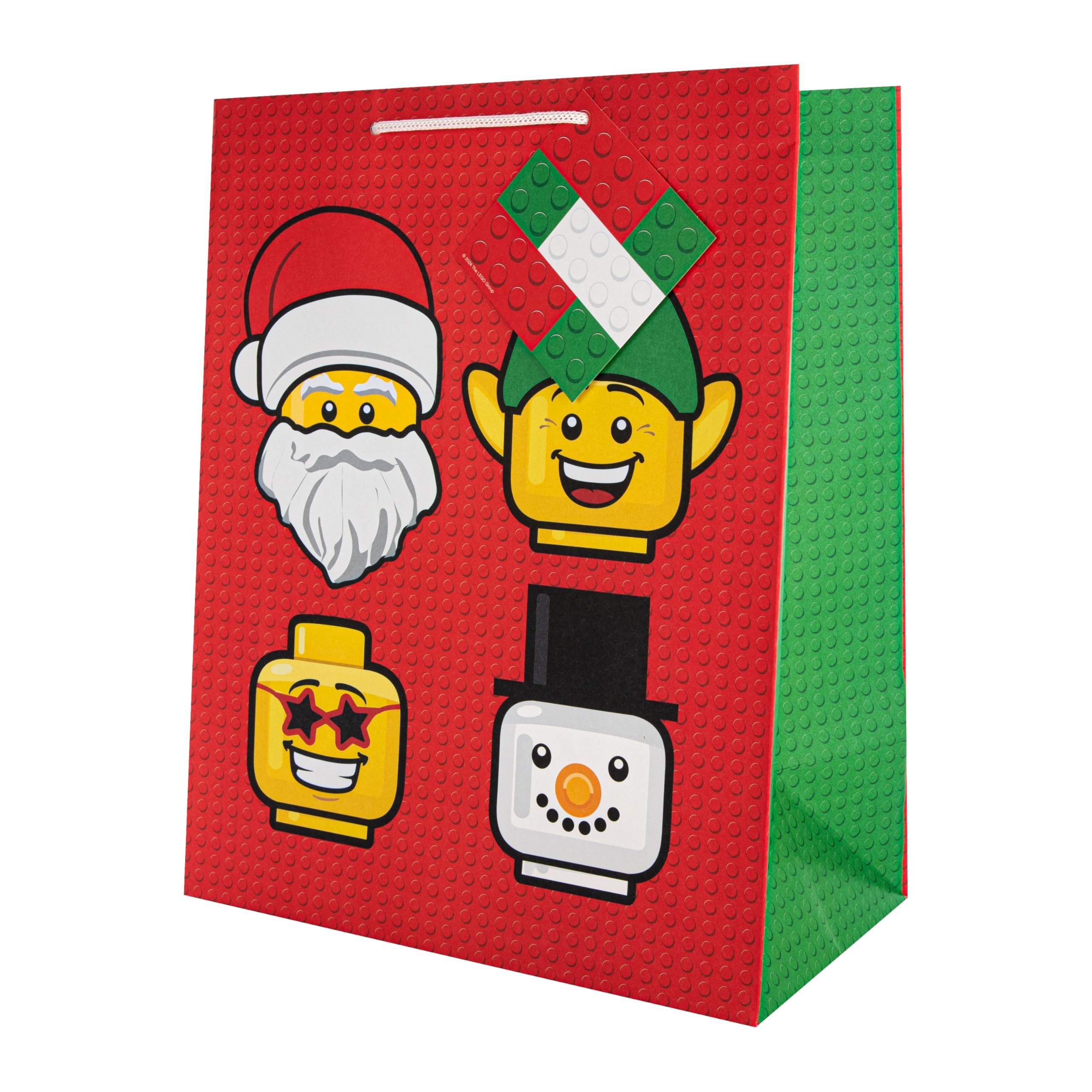 Hallmark Gift Bag, Large Gift Bag for Presents, LEGO Gift Bag, Christmas