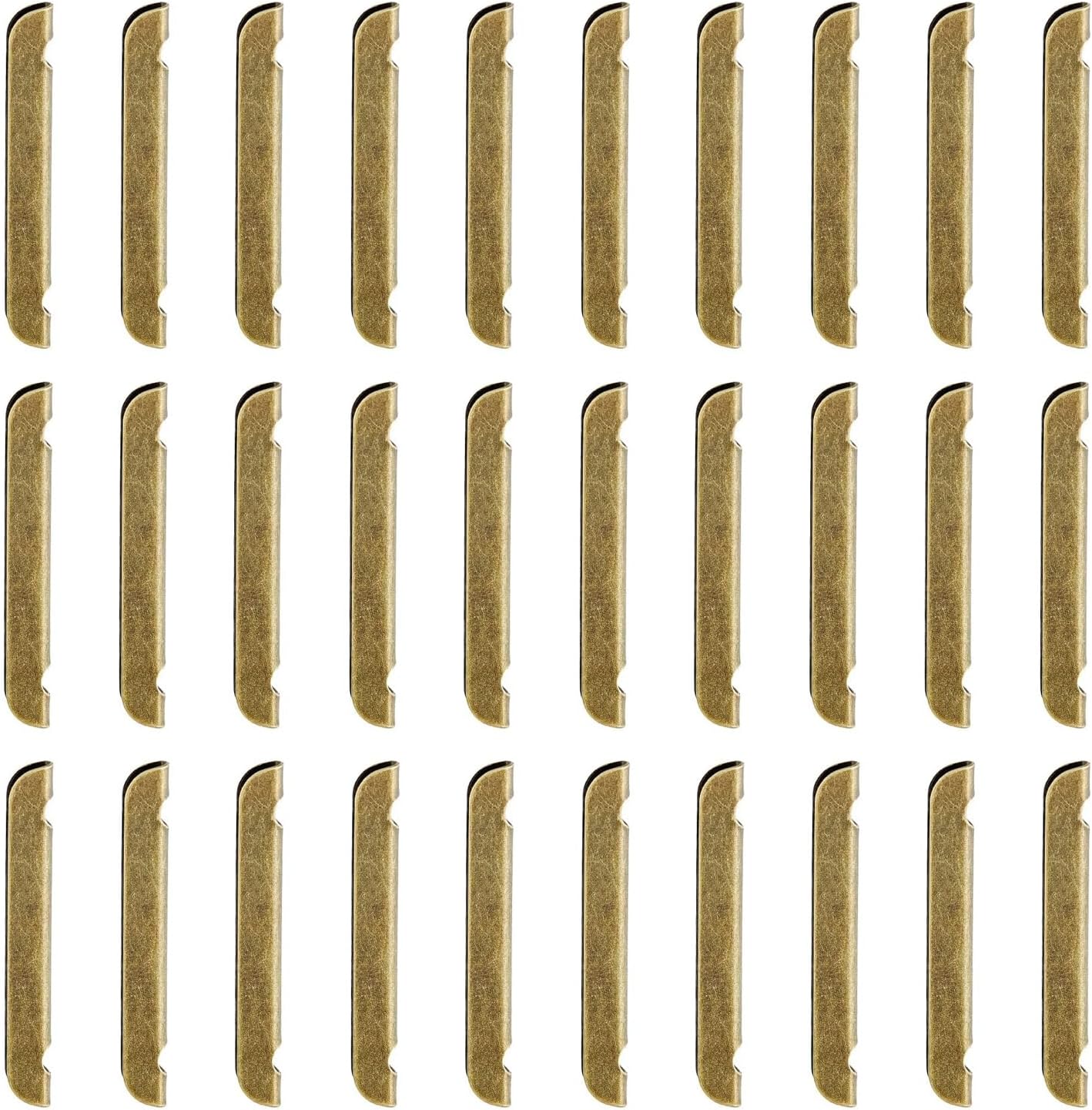 30 Pcs Metal Book Corner Protector Brozen 52x6.5x4 mm