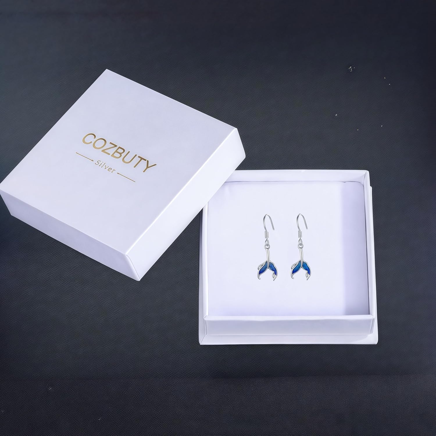 CUOKA MIRACLE Mermaid Earrings S925 Sterling Silver Mermaid Earrings For Women Mermaid Tail Earrings Mermaid Jewelry Gifts For Women - Image 7