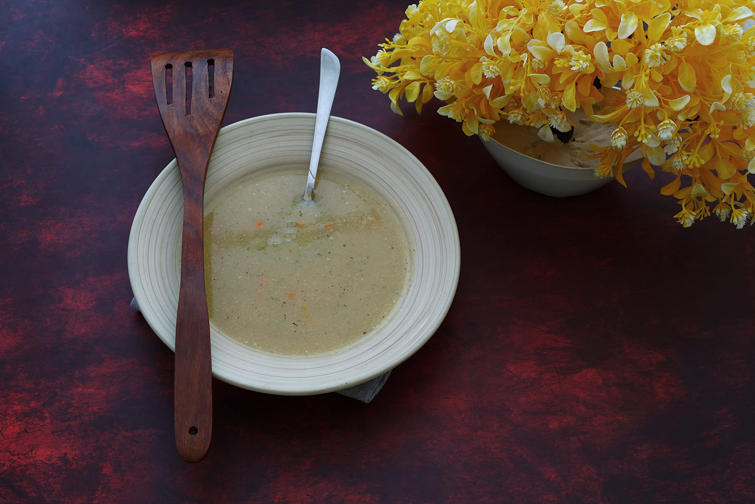 Delmar 9-Inch Ceramic Pasta Plate Set - Reusable, Lightweight & Eco-Friendly - Microwave, Freezer & Dishwasher Safe - Set of 2 (Lunar Brown)