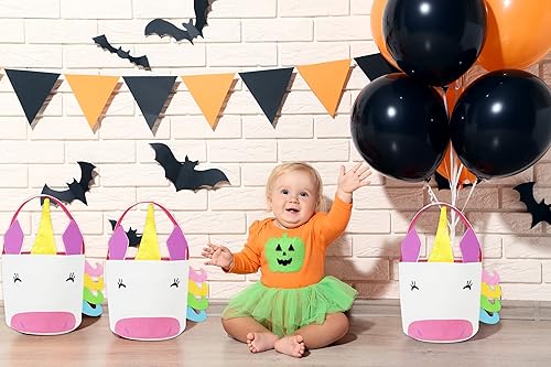 Miniatura 7 de Jolly Jon Cesta de unicornio para truco o trato  Cubo de princesa truco o trato  Bolsa de unicornio para truco o trato  Cesta de Pascua de unicornio