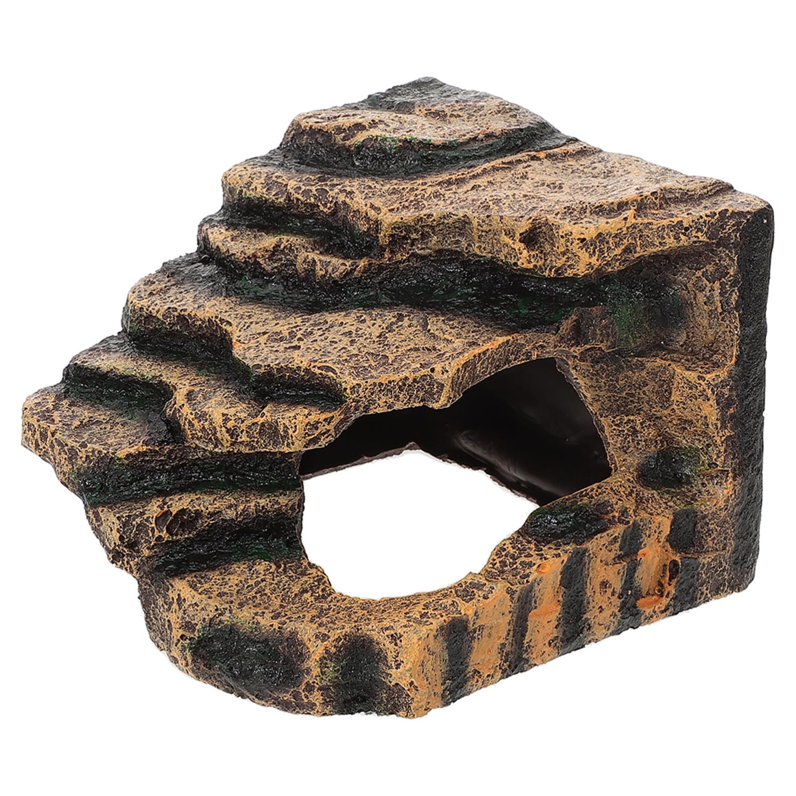 HANABASS Piattaforma Basking per Tartarughe in Resina Piattaforma di Arrampicata E Riposo per Rettili Accessorio Decorativo per Acquario Giardino Roccioso