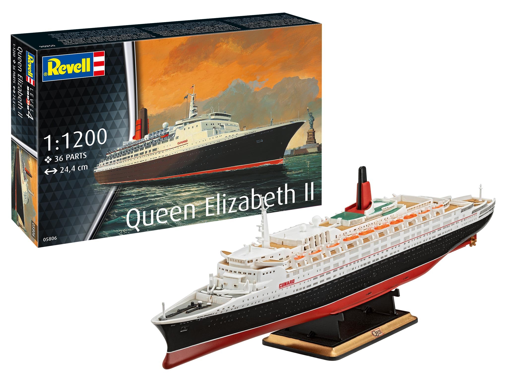 Revell 05806 24.4 cm Queen Elizabeth 2" Model Kit