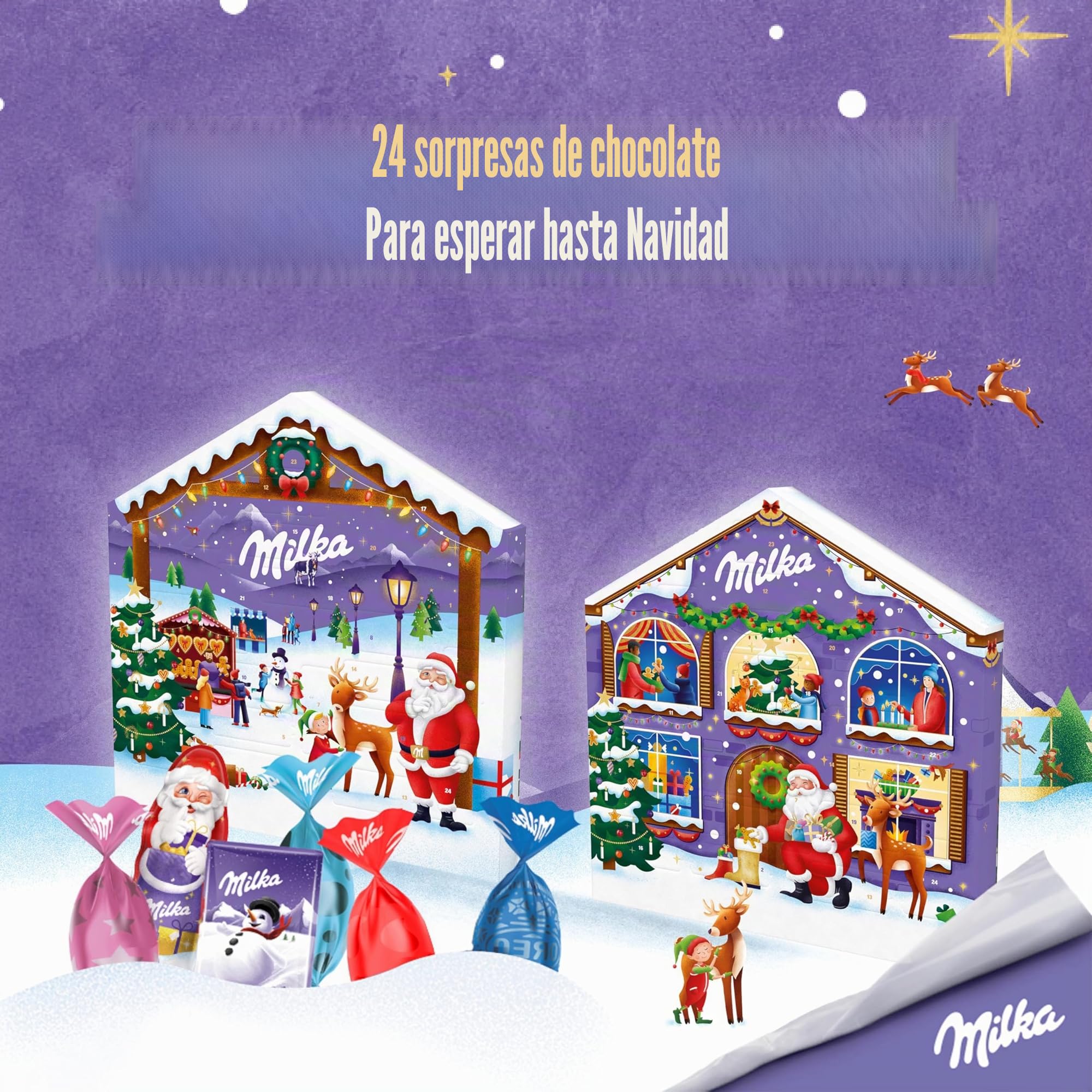 Calendario Adviento Casa Navideña Milka 147g 6 Chocolatinas