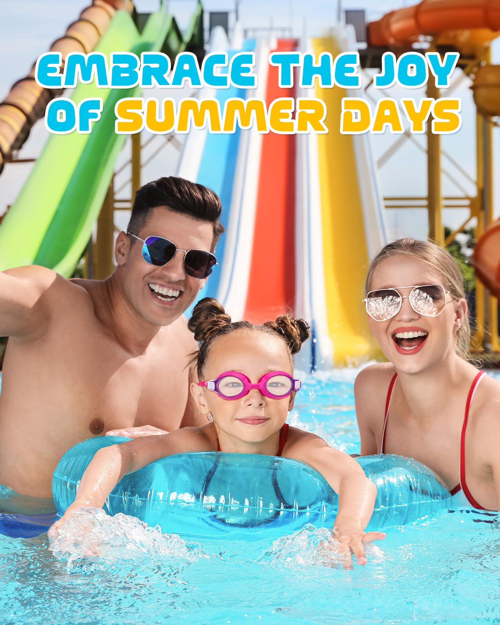 Hoteam Swim Goggles for Kids 4-9 Wide Vision Swimming Goggles Anti Fog Pool Goggles with Cases Boys Girls (24 Pairs)