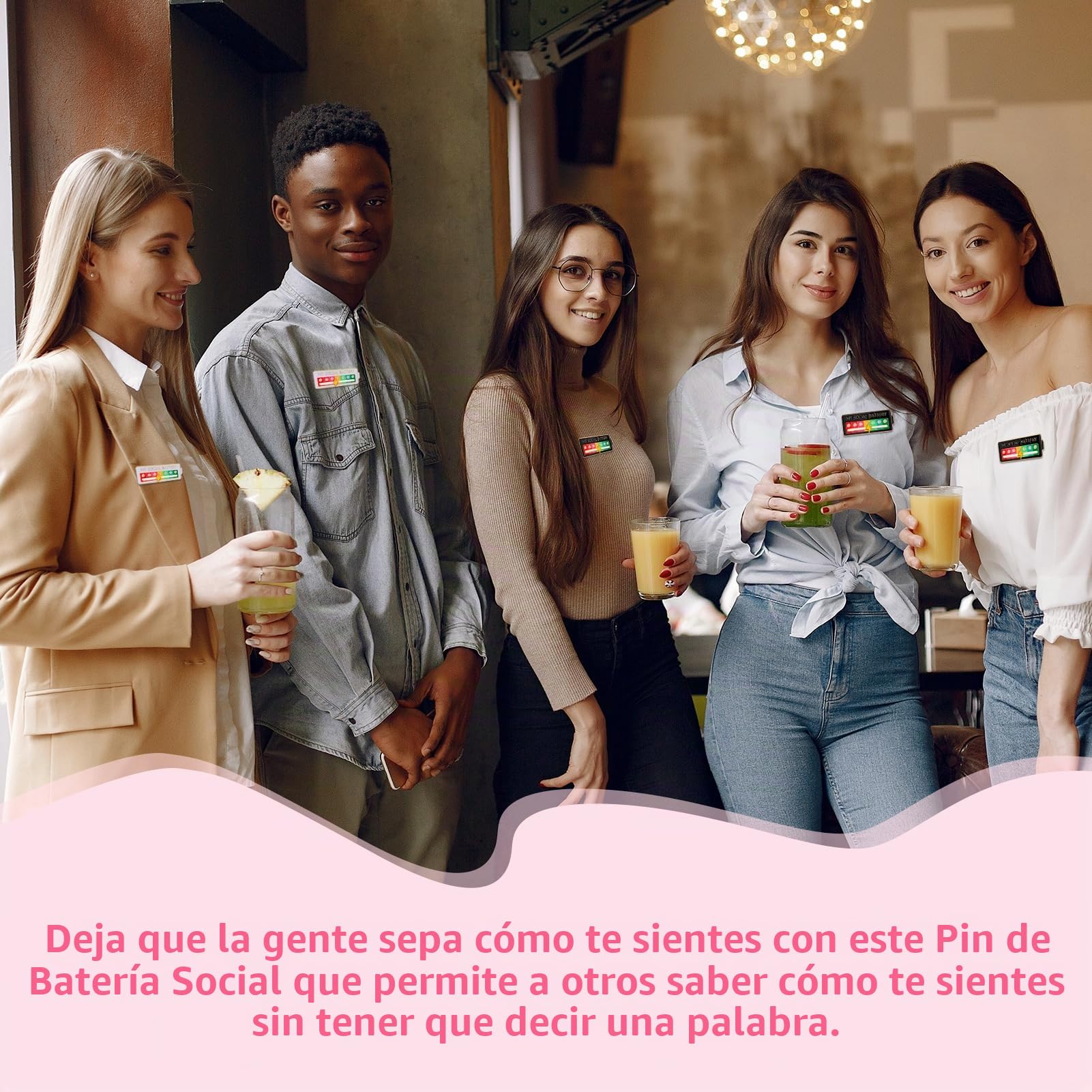 Social Battery Pin, Mi Pin de Batería Social para el Estado de Ánimo, Broches de Esmalte Interactivos, Pins de Humor Creativos