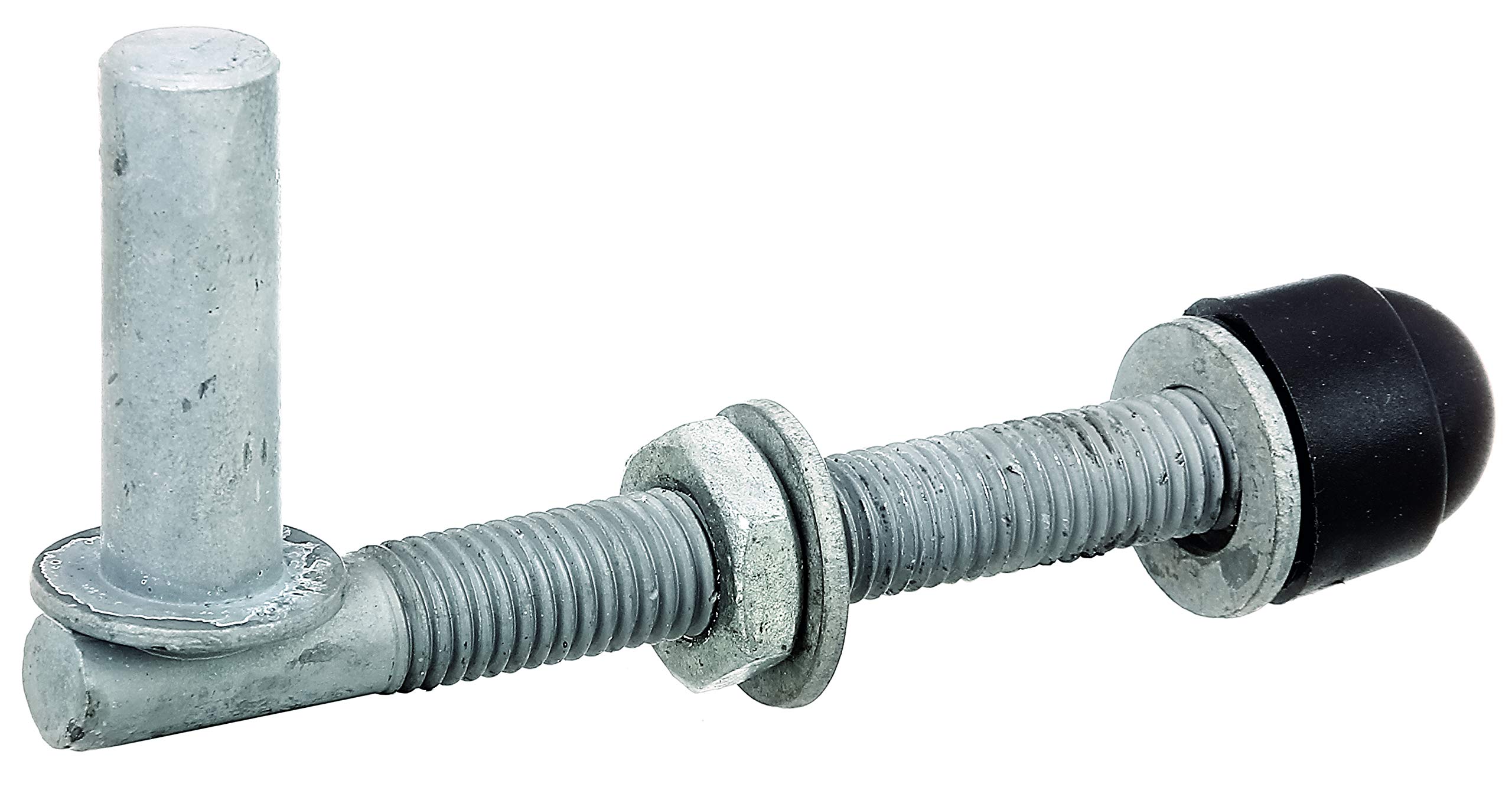 Alberts Silber Pair Of Screw-Through Brackets Hot-Dip Galvanised Dorn 13 Mm / 120 Mm / M12