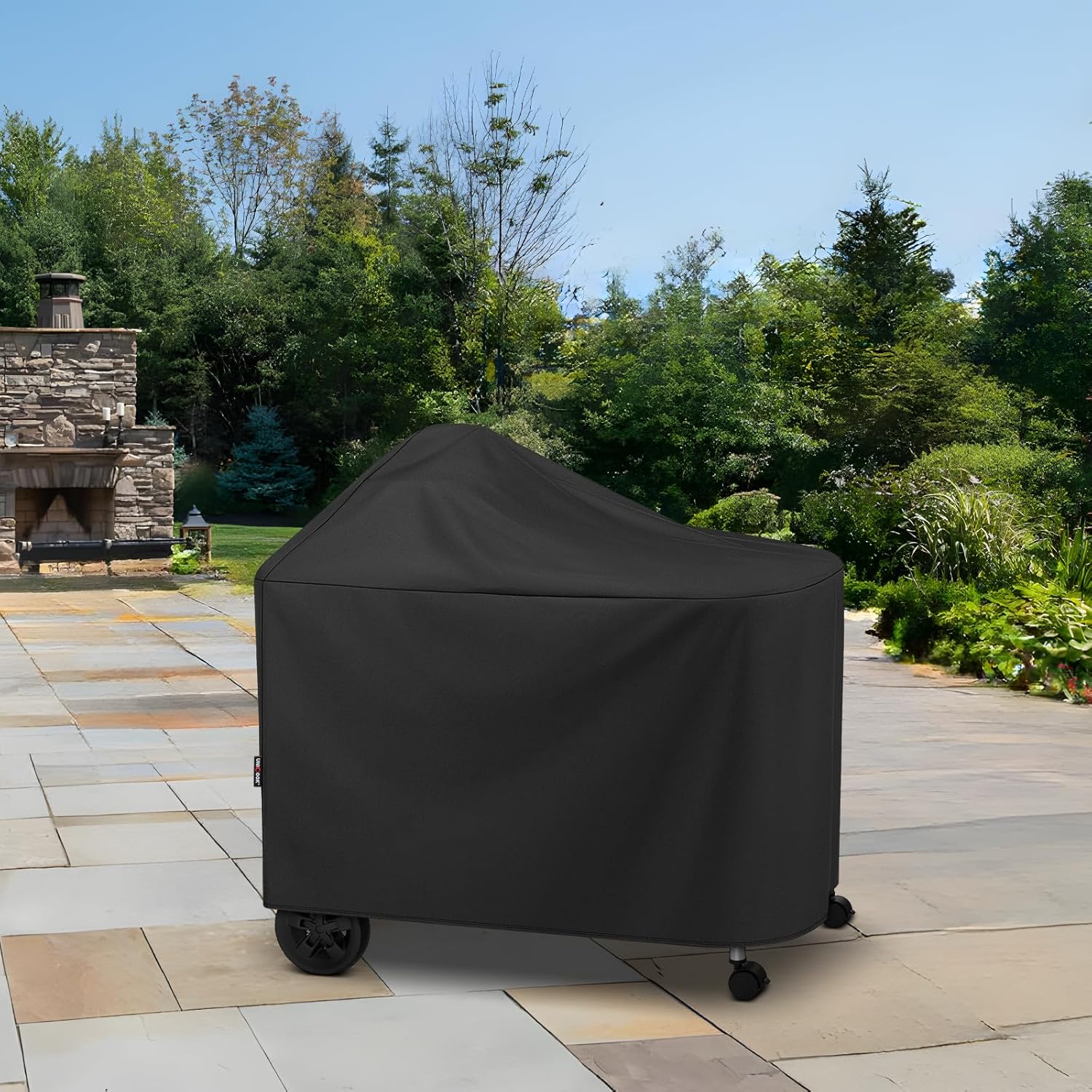 Unicook Grill Cover Compatible with Weber Performer Deluxe Charcoal Grills 22-Inch, BBQ Cover for Outside, Heavy Duty Waterproof Fade Resistant Barbecue Protector, Compared to Weber 7152