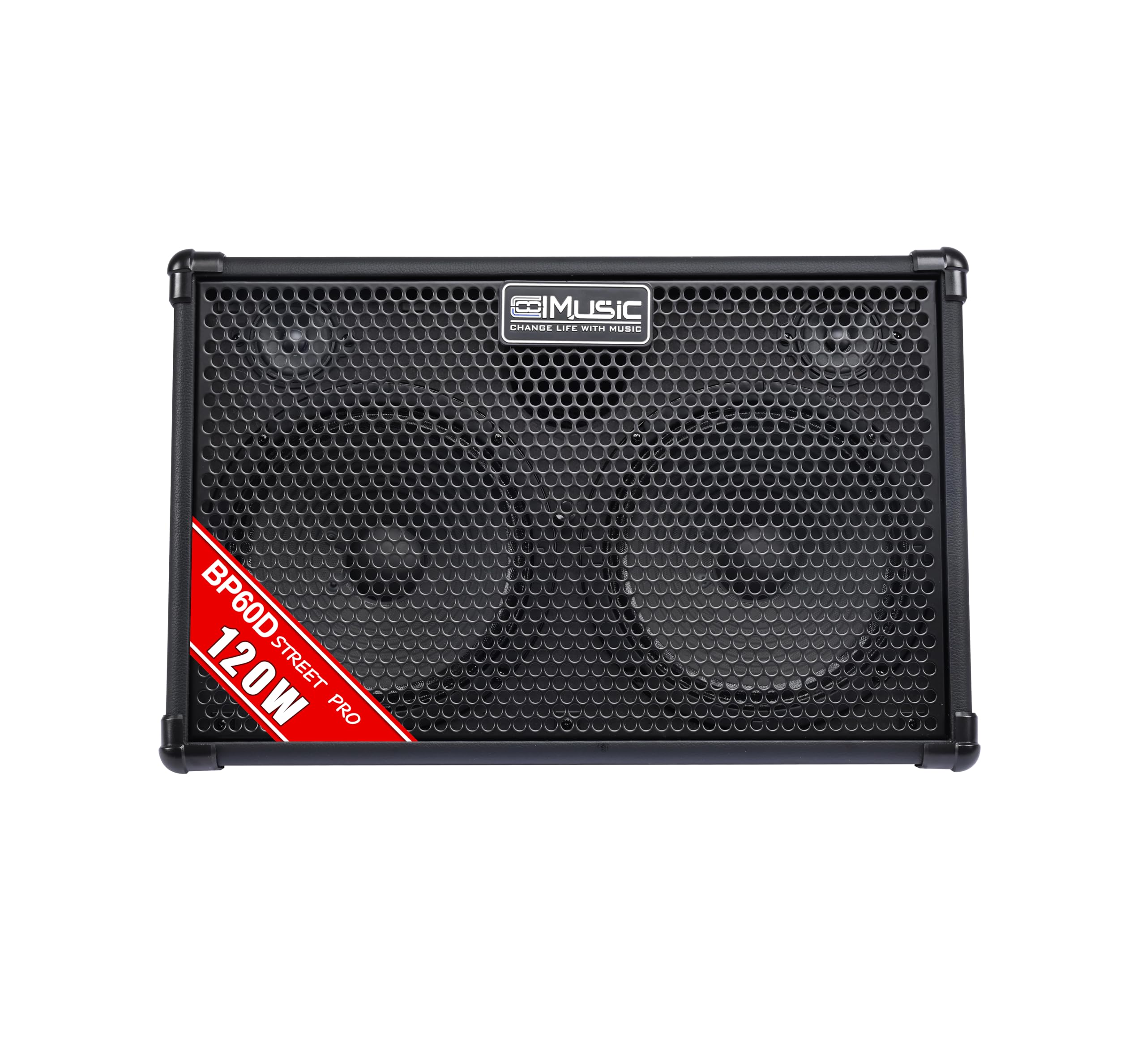 Coolmusic 120W Professional Acoustic Guitar Amp with Bluetooth & PA System | 7 Inputs, Studio-Grade Reverb/Chorus/Delay, 3-Band EQ | 3-Year Warranty