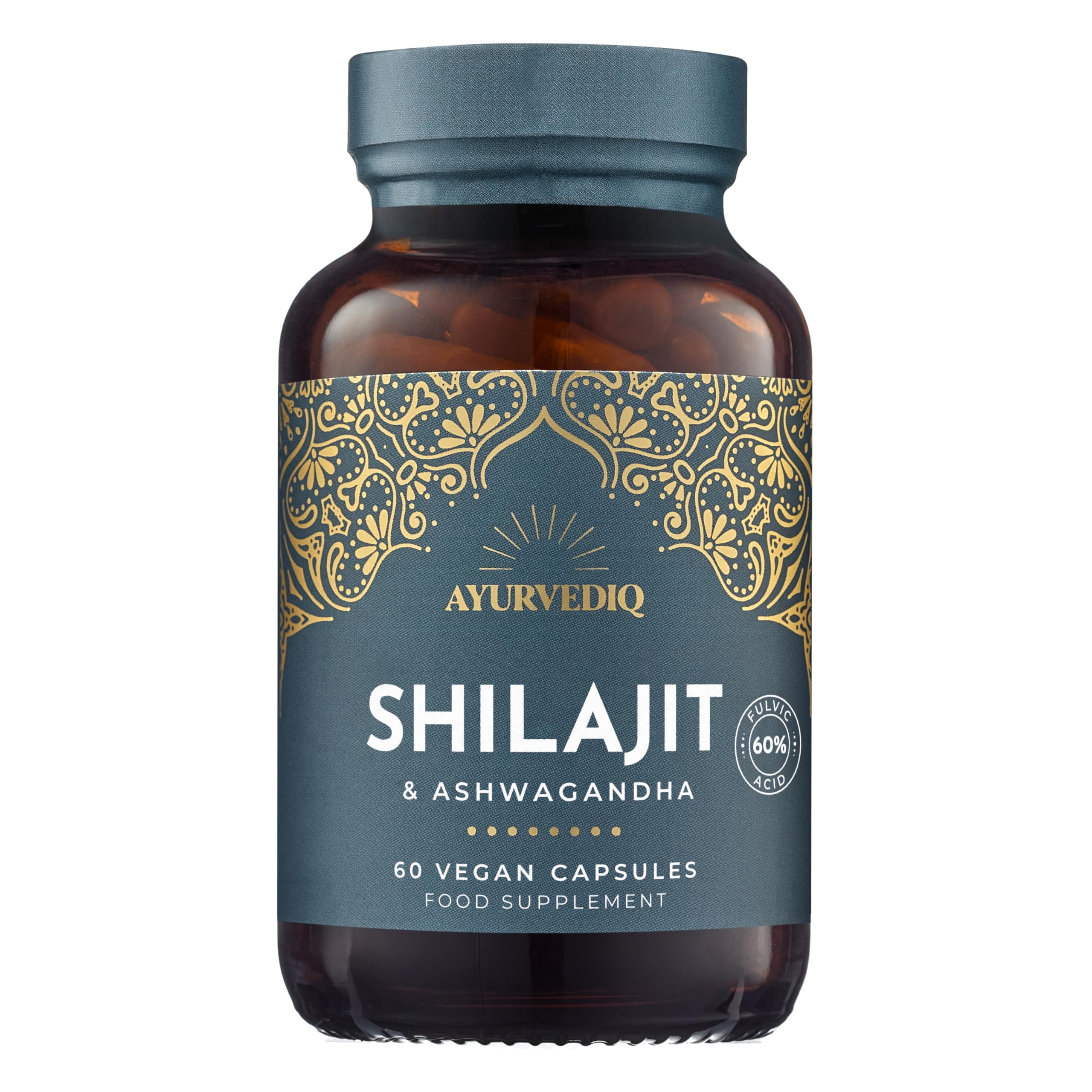 Pure Shilajit and Organic Ashwagandha - Himalayan Shilajit with Ashwagandha High Strength Capsules - Ayurveda Products