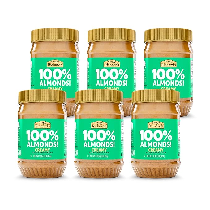 Almond Butter No Sugar Added, Made with Dry Roasted